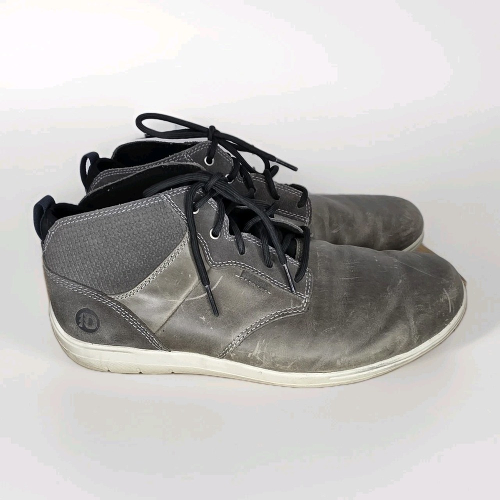 Dunham Fit Smart Lace‎ Chukka Size 10.5 4E Extra Wide Gray Boot Shoe Mens